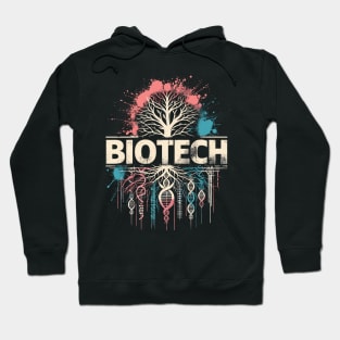 Biotech Bio Technology DNA Roots Science Crispr Gene Editing Hoodie